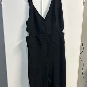 black jump suit